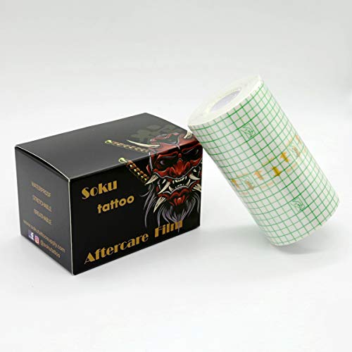 Soku Tattoo Aftercare Film Skin Protective Barrier Second Skin Film Bandage 4"10 Yard