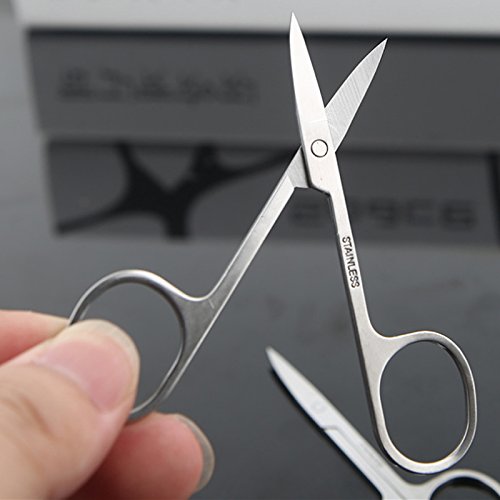 ICYCHEER Tijeras para cejas recortadoras de pestañas, nariz, cejas, herramienta de belleza Cover