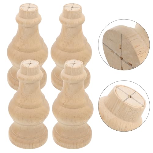 Patas de repuesto de madera torneada para muebles: diseño elegante para cómodas y sofás 8