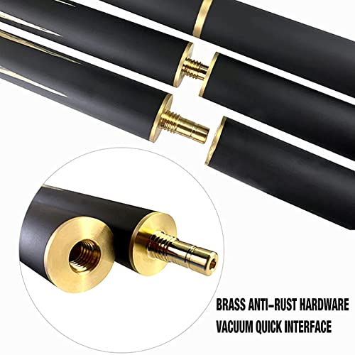 Taco de billar profesional 2 piezas 57 pulg con extensor miniatura 5