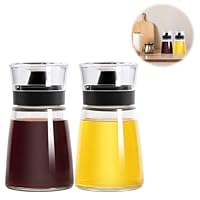 Chingcoo Ölflasche 1L Aus Borosilikatglas - Praktischer Ölspender Mit Messskala Für Küche & Grill