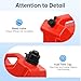 5l Fuel Storage Tank, Fuel Transfer Pump With Bleed Valve And Fuel Guide Pipe, Portable Gas Jug For Cars, Motorcycles, And Outboard Motors