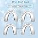 Leesgel Kids Mouth Guard for Grinding Teeth, Teeth Grinding Mouth Guard for Sleep, Kids Moldable Custom Night Bite Guards, Clenching, Bruxism, Sport Athletic, Whitening Tray (4 Pack)