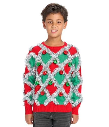 Pull de Noël moche enfant confortable qui ne pique pas taille Medium extensible
