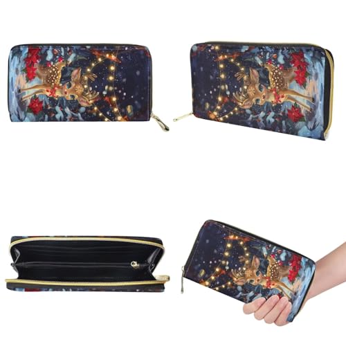 Image of HUGS IDEA Leather Purses and Handbag for Women Bucket Bag with Wrist Wallet 2 Packs