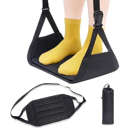 Hamac de pied voyage avion réglable portable avec mousse mémoire de forme confort