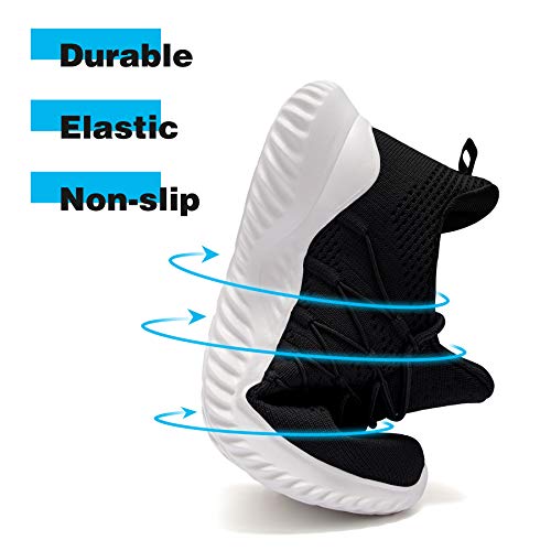 Akk Black Womens Workout Shoes Memory Foam Walking Lightweight Comfortable Sports Gym Jogging Sneakers US 8/EU 39 by Akk - Image 4