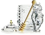 honigdose Höhe: ca. 16 cm Die Kristalldose Honigdose mit Bär Kristallglas Bohemia 350ml