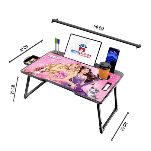 Image of Study Table Bed Table Premium Laptop Table /Foldable and Portable Wooden /Writing Desk for Office /Home /School (Barbee)