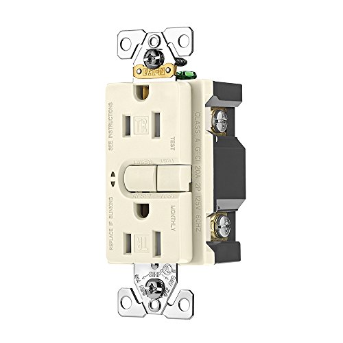 Eaton Aspire Gfci Self-Test 15A -125V Tamper Resistant Duplex Receptacle, Desert Sand #TOP1