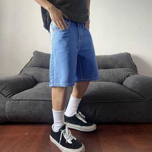 Short de skateboard en jean pour homme à coupe décontractée - 7