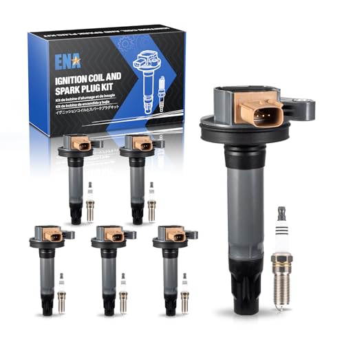 Set of 6 Ignition Coil Pack Iridium Spark Plug 3.5 EcoBoost V6 Compatible with Ford F150 F-150 Flex Taurus Explorer Lincoln MKS MKT 2011 2012 2013 2014 2015 2016 2017 3.5L Turbo for DG549 SP534