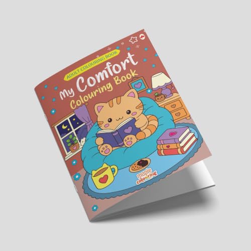 Image of My Comfort Colouring Book - Colouring Activity Book - Stress Relief Colouring Book for Adults - Adult Colouring Book
