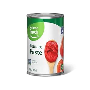 Amazon Fresh, Tomato Paste, 6 oz (Previously Happy Belly, Packaging May Vary) (Pack of 6)