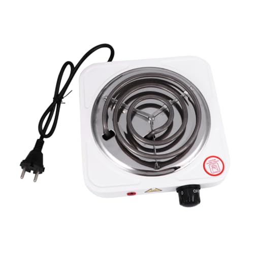 TOYZFRIENDY Estufa Eléctrica Portátil Ajustable para Camping con Protección contra Sobrecalentamiento y Calentamiento Rápido para Cocina y Viajes