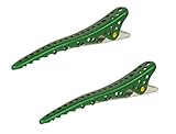 YS Park 4 / 2 Packs GREEN Hair Sectioning Shark Clips, 8 Clips Total. 100% Geniune + FREE Double Dip...