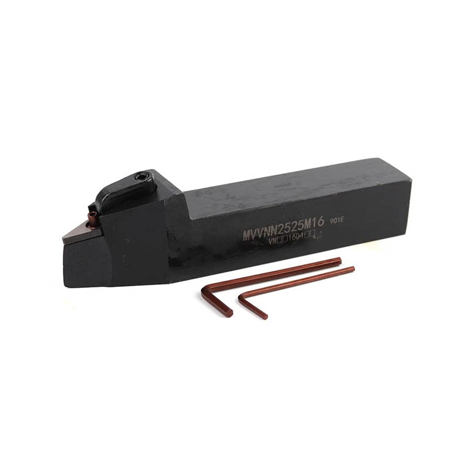1pc MVVNN1616K16 MVVNN2020K16 MVVNN2525M16 External Triangul Turning Tool Holder Used for VNMG16 Carbide Inserts Lathe Cutting Tools(MVVNN1616K16)