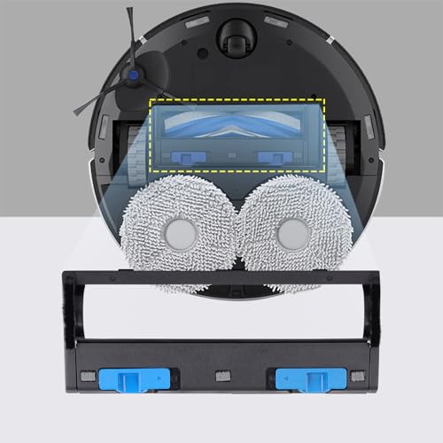 Image of Sgizoku Replacement Brush Guards Covers Back Cover for Ecovacs DEEBOT T30S, T30S Comb, T30 PRO Omni, Yeedi C12 Pro Plus, M12 Pro+ Robot Vacuum Cleaner - Main Brush Holder Accessories Parts