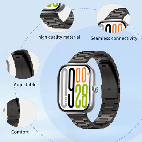 Correa metálica de acero inoxidable para Xiaomi Redmi Watch 5 miniatura 2