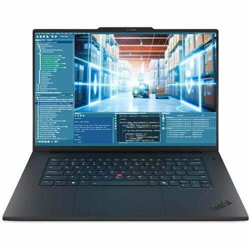 Image of Lenovo ThinkPad P1 Gen 8 21Q8001LUS 16 inch Mobile Workstation - WQUXGA - 60 Hz - Intel Core Ultra 9 285H - Intel Evo Platform - 32 GB - 1 TB SSD - English Keyboard - Black - Chip - 3840 x 2400 - Windows