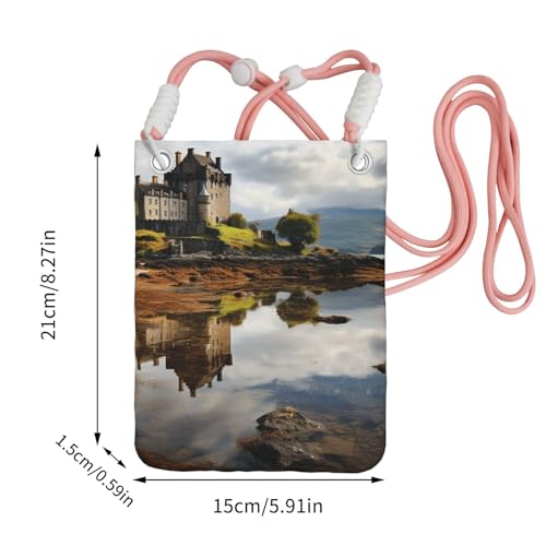 Cell Phone Purse Scotland Castle Water Lake Scottish Crossbody Bags Waterproof Cell Phone Bag Shoulder Handbag for Women3