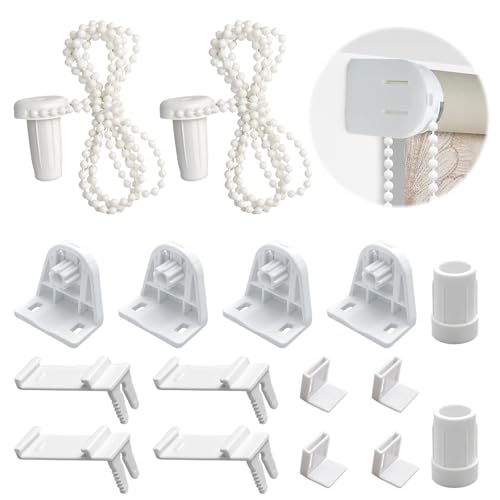 Fixation Store sans Percage, 2 Ensembles Mecanisme Store Enrouleur, 16 Pièces Ensemble D’Accessoires pour Stores Enrouleurs, Supports De Stores Enrouleurs,...