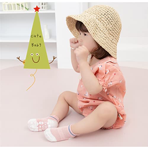 Baby Grip Socks Toddler Non Slip Thin Mesh Infant Pointelle Eyelet Socks Unisex Girl Boy No Show Floor Ankle Socks2