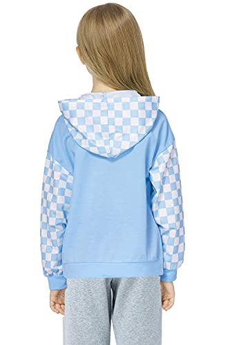 Image of Deeorla Little Boys Girls Cotton Tie Dye Hoodies Long Sleeve Pullover Sweatshirts for Big Kids 5-15Years