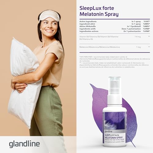 Melatonina Spray 50 Ml, Per 380 Giorni, 1 Mg Di Naturale Melatonina Per Dormire Con Vitamina B6, Gusto Menta, Sonnifero Potente Per Dormire, Sleeplux Forte, Sensilab - 8