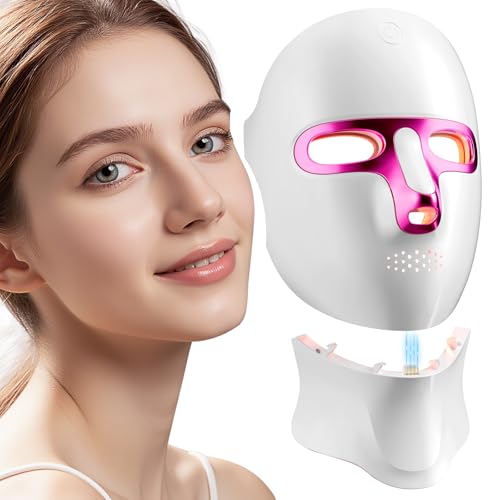 Portable Red Light Therapy Mask, USB-C Rechargeable LED Infrared Device for On-the-Go, Home & Yoga
