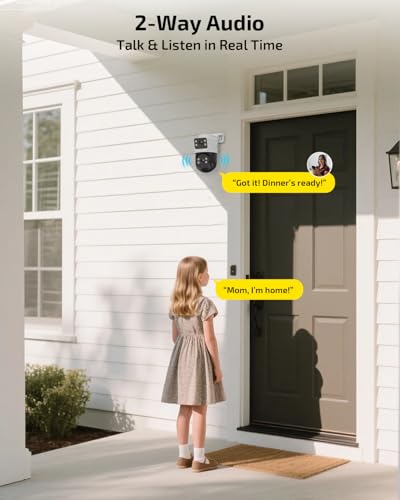 Image of 《4K Ultra HD & Auto Tracking》 Wired Security Camera System, Outdoor POE PTZ Video Surveillance Cameras Systems, Surveillance DVR Kits
