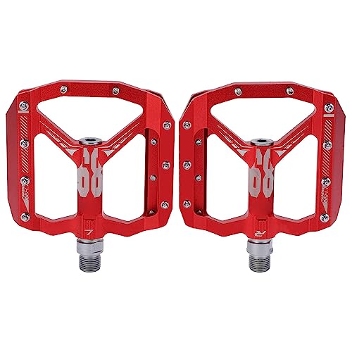 Pedales de Bicicleta de montaña Alta Durabilidad Ligera para XC Am FR Aleación de Aluminio (Petirrojo)