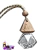 Hanging Car Diffuser Bottle, Refillable Car Essential Oil Diffuser, Glass Car Perfume Bottle Hanging Fragrance Air Freshener, Empty Glass Perfume Diffuser Bottle Aromatherapy Pendant Decoration #2