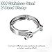 HARFINGTON V Band Clamp 2.8 Inch 304 Stainless Steel V-Band Bolt Clamp for Exhaust Systems Downpipe Exchange Car Accessories, Silver