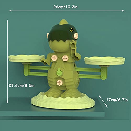 Image of Kidology Monkey Balance Counting Toys|Cool Math Educational Board Gamefor Kids Preschool Game|Educational Number Learning Toy|Fun Children's Gift Kids Toy (Dinosaur)|Multicolor