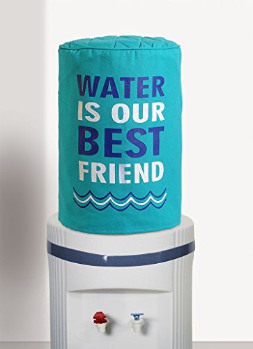 Image of Swayam 20 Litre Bottle Cover for Home & Office | Bottle Protector | Lace Closure at Bottom | Machine Washable | Environment Friendly | Digitally Printed | 44cm x 42cm x 32cm | Pack of 2