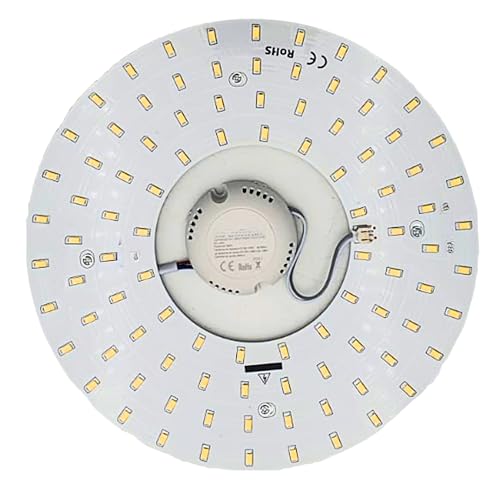 YASTA Circolina LED 36W SMD Corona Luce Naturale 4000K Ø 23 cm Modulo Magnetico Per Sostituzione Plafoniera Luce Soffitto