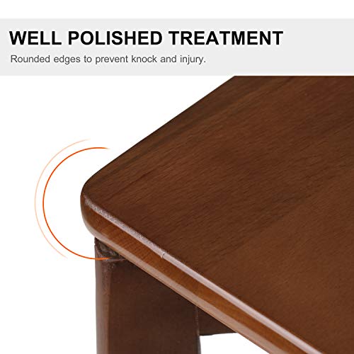 Aiqinhai Household Beech Chair Montado em madei iça Tamborete Pequeno banco empilhável de madei Cade