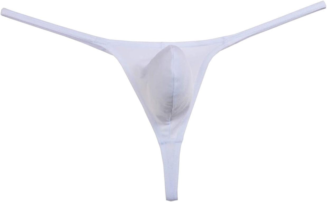 Pack of Men's Stretch Micro Thong Underwear Contour Pouch T-Back Bikini G-String Spandex Jockstrap - Image 6