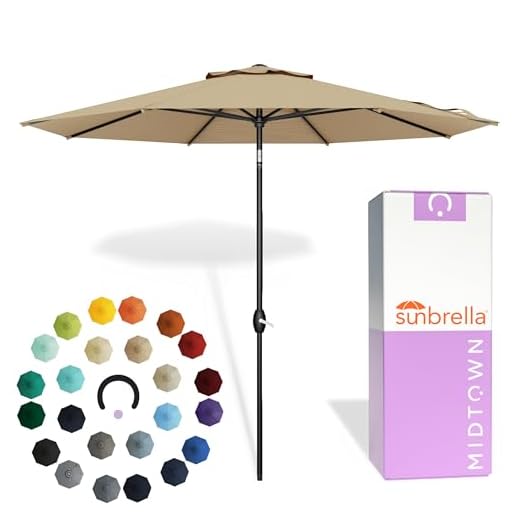 Midtown The Lean 10 Feet Umbrella