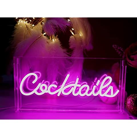 Ulalaza Boîte lumineuse LED néon Cover