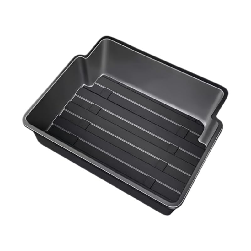 Caja de Almacenamiento Debajo del Asiento para Skoda Kamiq/Karoq/Kodiaq, Cajón Debajo del Asiento, Oculto Impermeable Antirrayas, Accesorio Práctico para Vehículo,Black