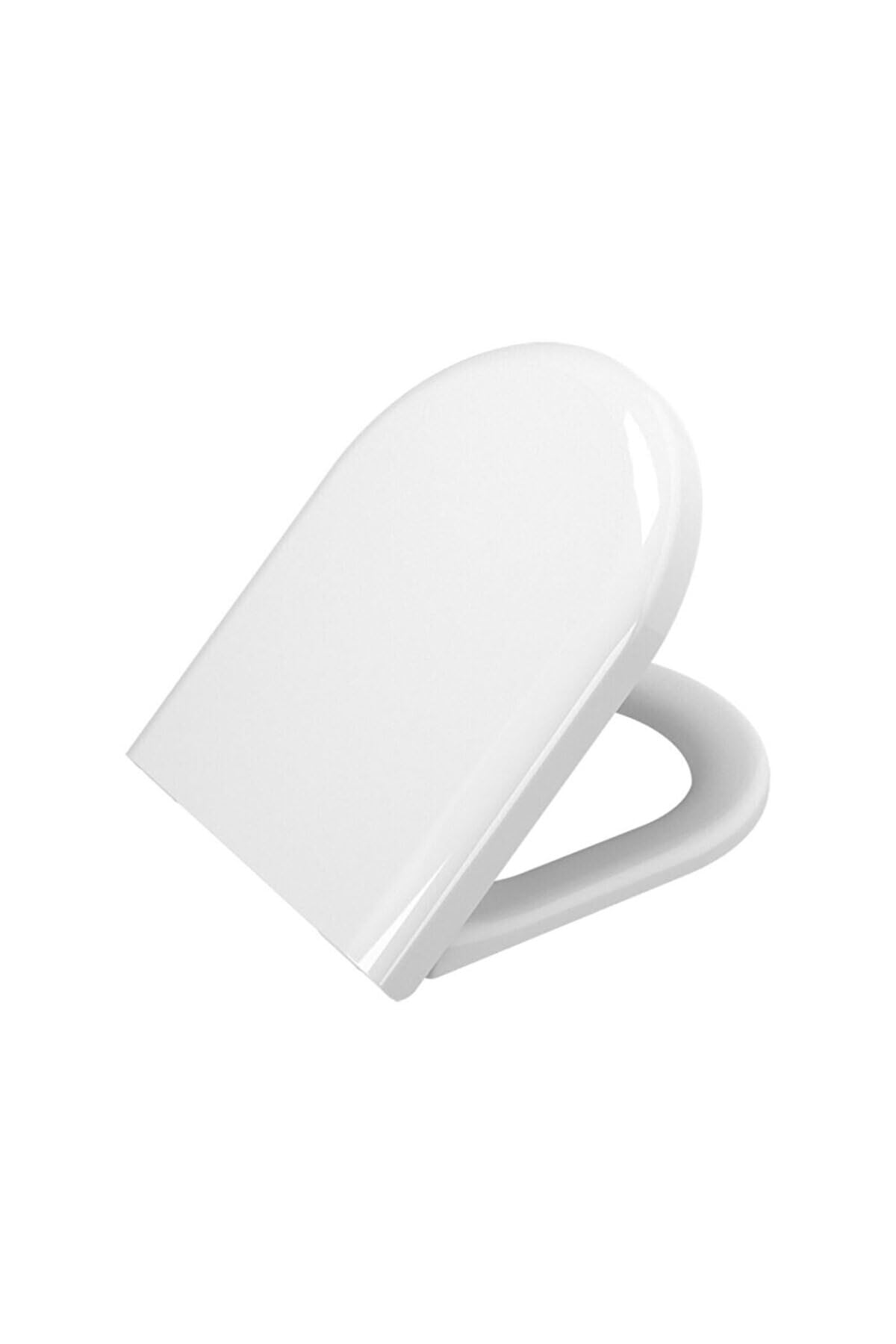 VitrA 85-003R009 Klozet Kapağı, Yuvarlak Form, Yavaş Kapanır, Kolay Çıkabilir, Beyaz