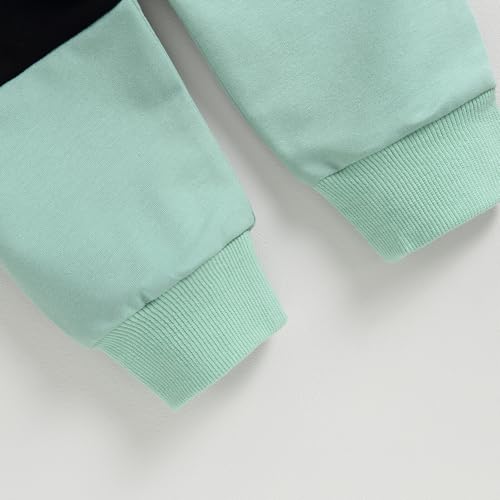 image for Kupretty Toddler Baby Boy Fall Winter Clothes Color Block Long Sleeve 