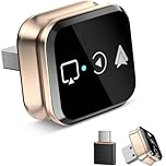 2026 upgraded 4-in-1 Wireless CarPlay Adapter compatible with iPhone and Android, Wired to Wireless CarPlay and Android Auto Dongle with AirPlay(i-phone) & Android Screen Mirroring, USB Plug and Play