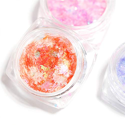 Abcidubxc Epoxidform, 6 Flaschen Sterne Herz Schmetterling Mix Pailletten Glitzer UV Harz Epoxidform Füllung Für DIY… – Bild 6