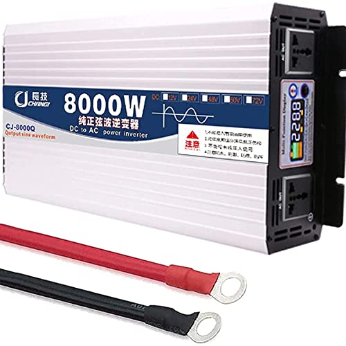 Convertisseur de voiture 60V en 220V 8000W avec écran LED précis