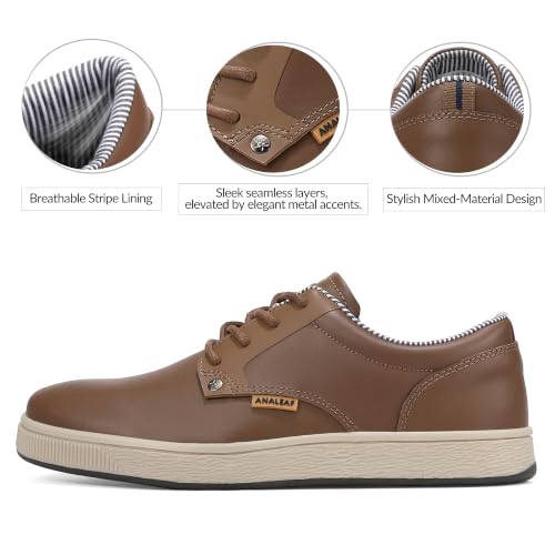Image of ANALEAF Mens Casual Dress Shoes Fashion Sneakers