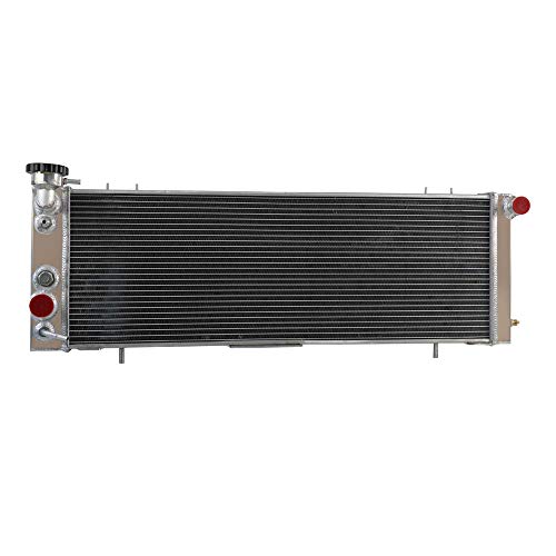 Ozcoolingparts 3 Row Core Aluminum Ae1193 Radiator + 3 X 9" Fan W/Shroud For 1991-2001 Cherokee Comanche Xj Yj, 6 Cylinder L4 L6 2.5 4.0 #TOP4