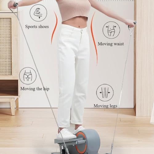 Elliptique sous le bureau, appareil d'exercice magnétique portable pour les jambes, escalier, pédale d'exercice sous le bureau, mini machines elliptiques, pour le cardio-training, regarder la télévisi – Image 3